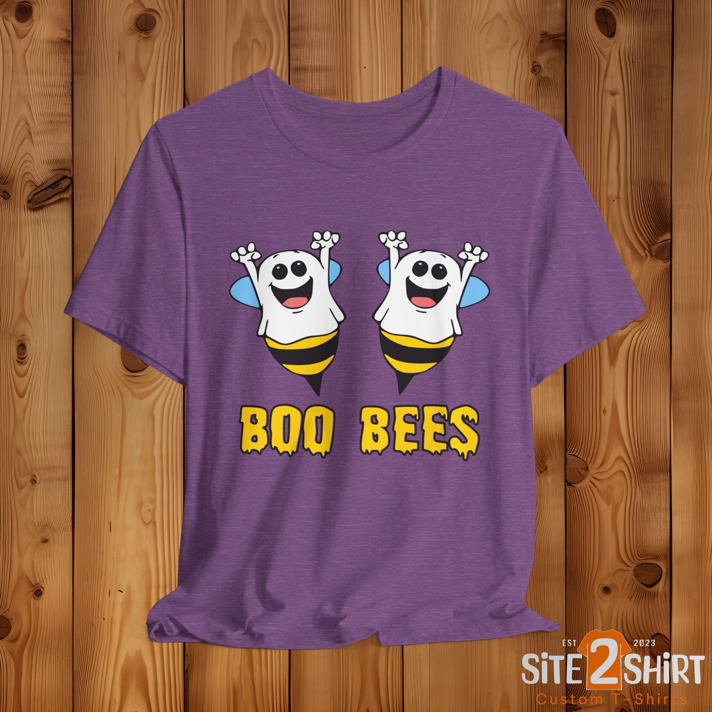 Boo Bees Ghostly Halloween T Shirt, Trick or Treat, Halloween Party Shirt. Spooky Season Apparel