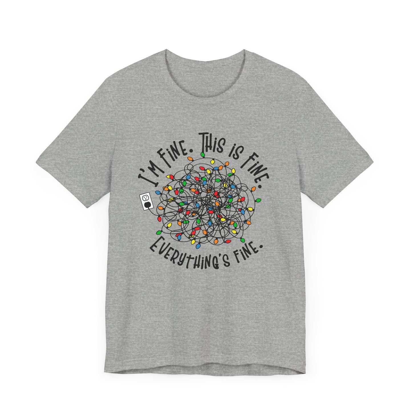 Christmas Tangled Lights Tee Shirt