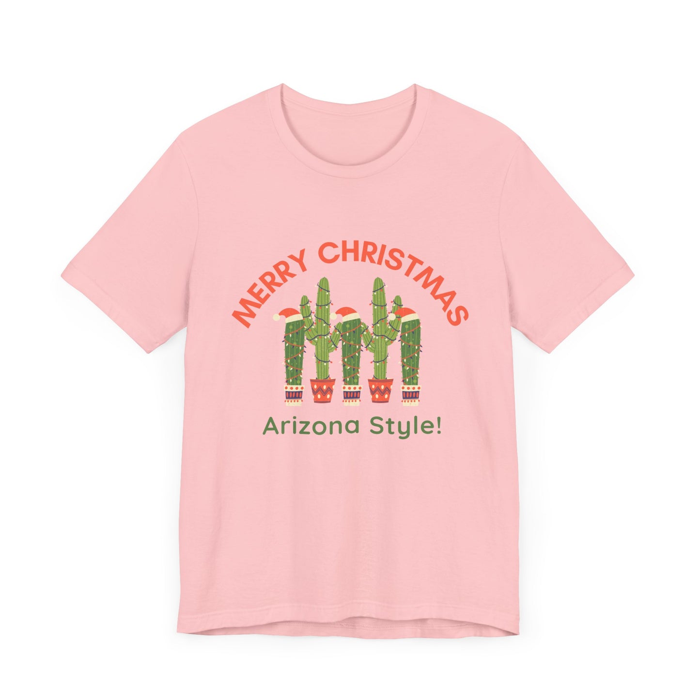 Arizona Decorated Saguaro Cactus for Christmas, Saguaro Cactus Decor, Cactus Lights, Santa Hat Cactus, Desert Cactus, Lit up Cactus Shirt