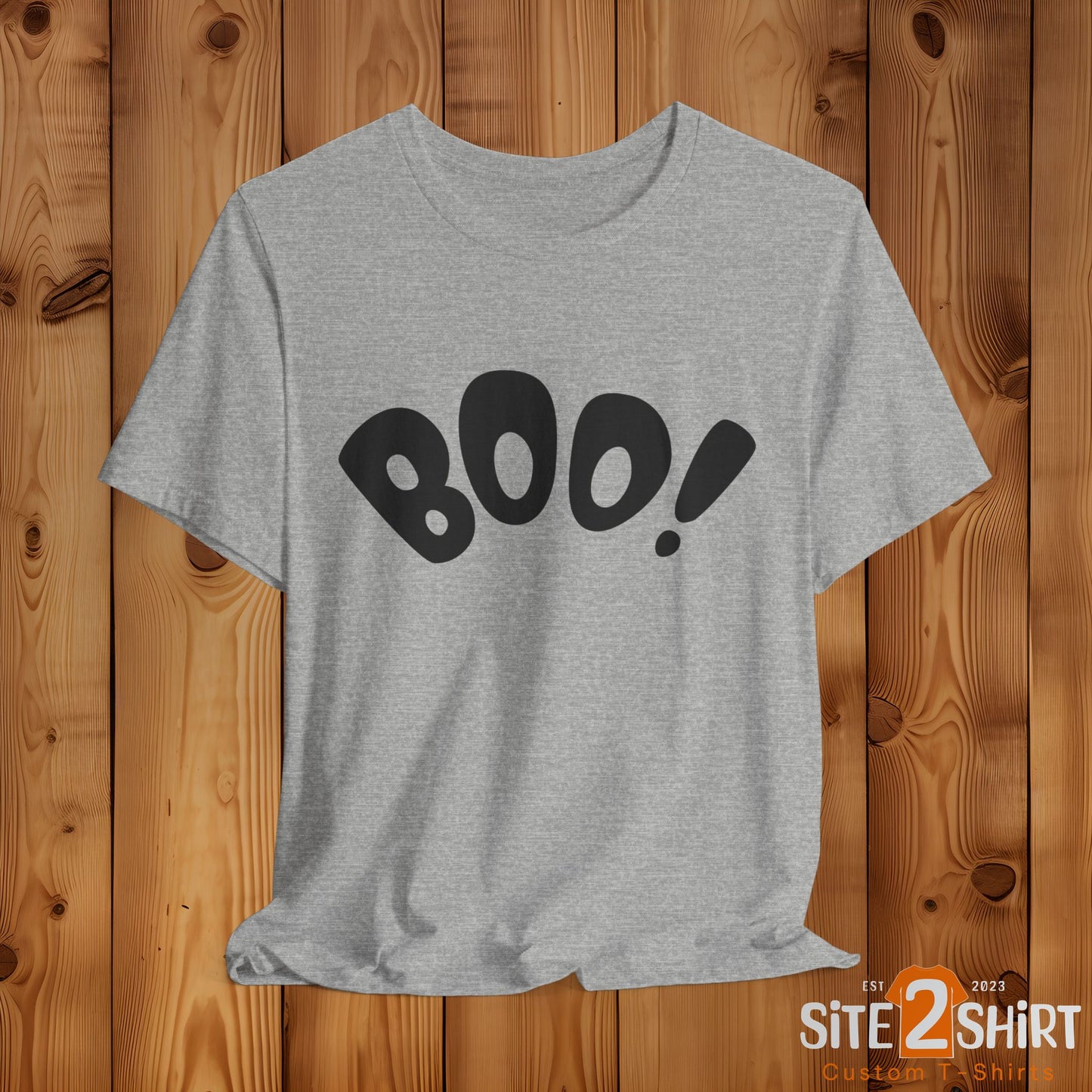 Boo! Classic Halloween T-Shirt – Spooky & Fun Halloween Statement Tee