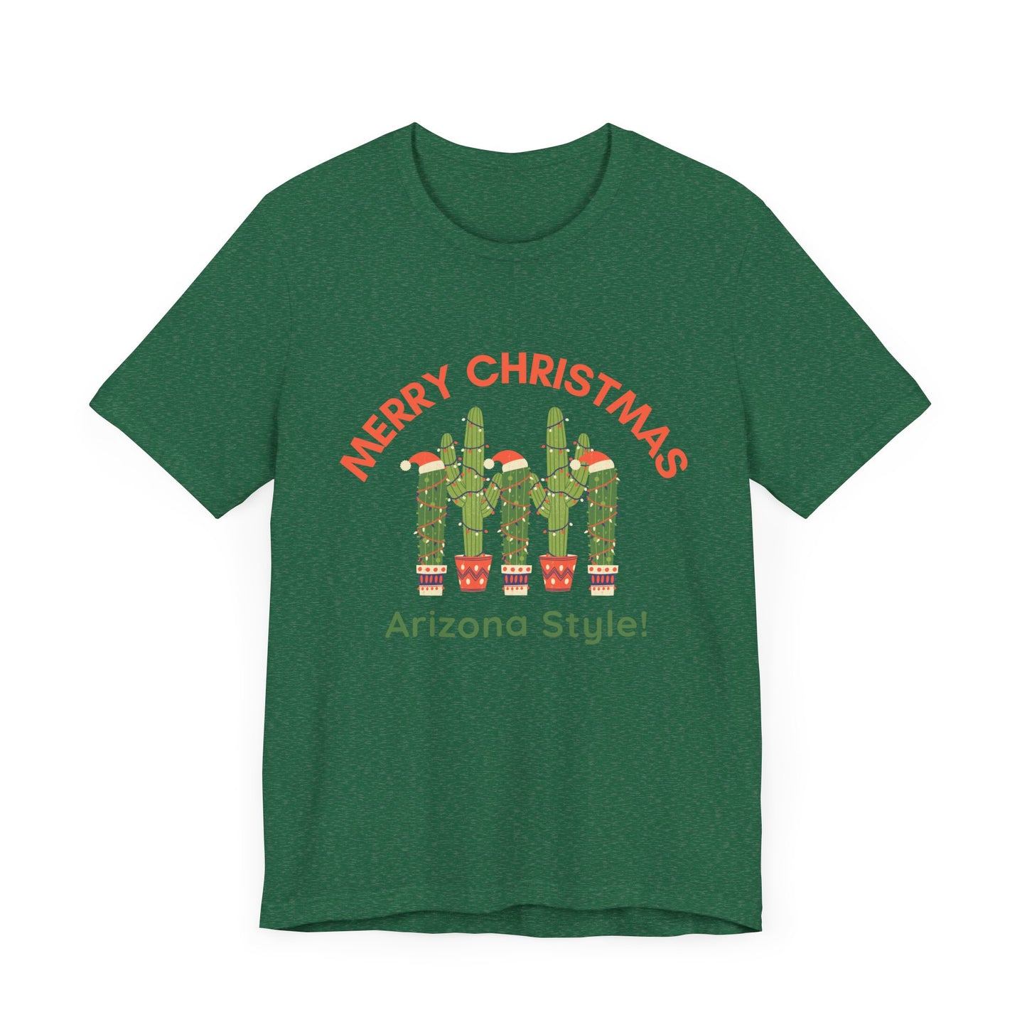 Arizona Decorated Saguaro Cactus for Christmas, Saguaro Cactus Decor, Cactus Lights, Santa Hat Cactus, Desert Cactus, Lit up Cactus Shirt