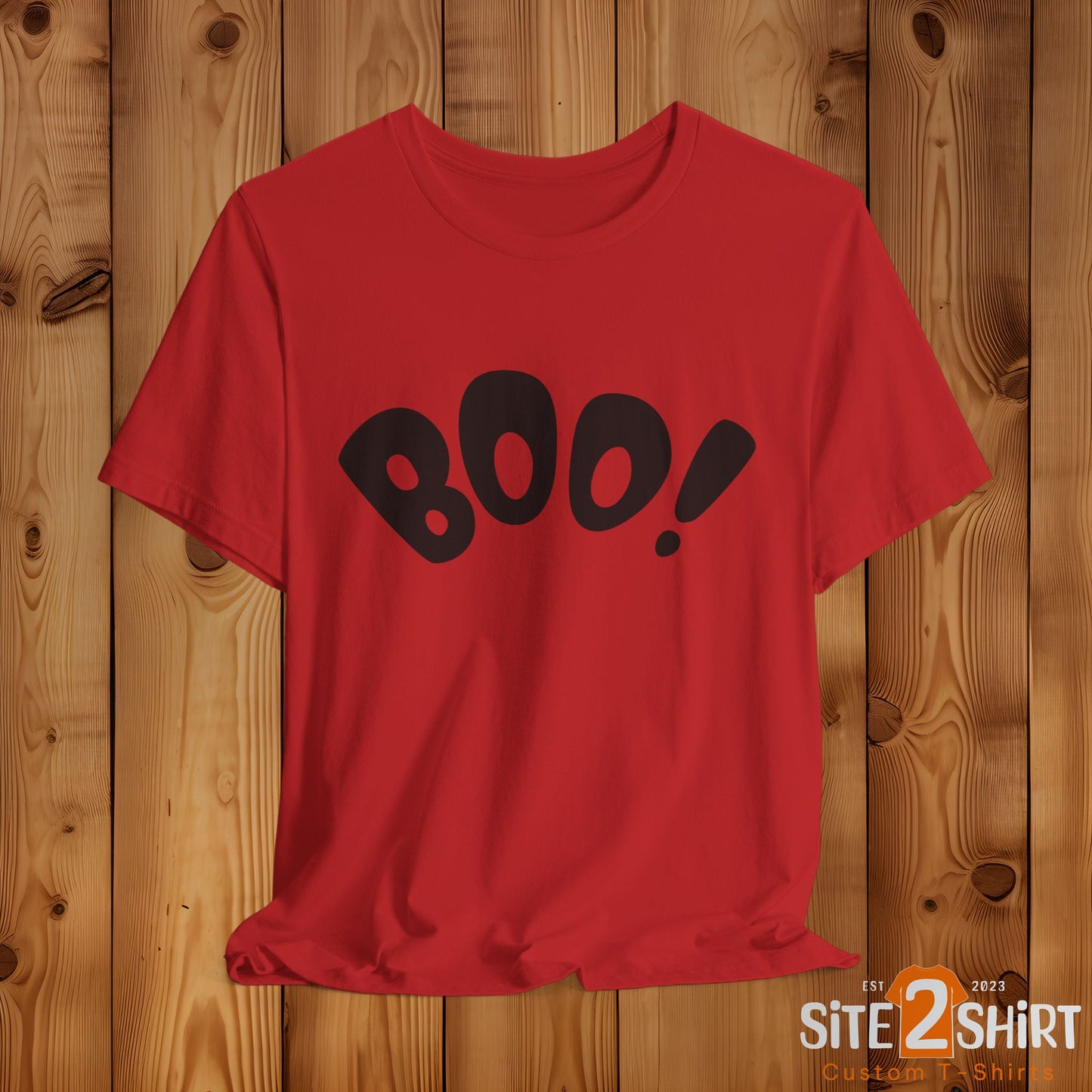 Boo! Classic Halloween T-Shirt – Spooky & Fun Halloween Statement Tee