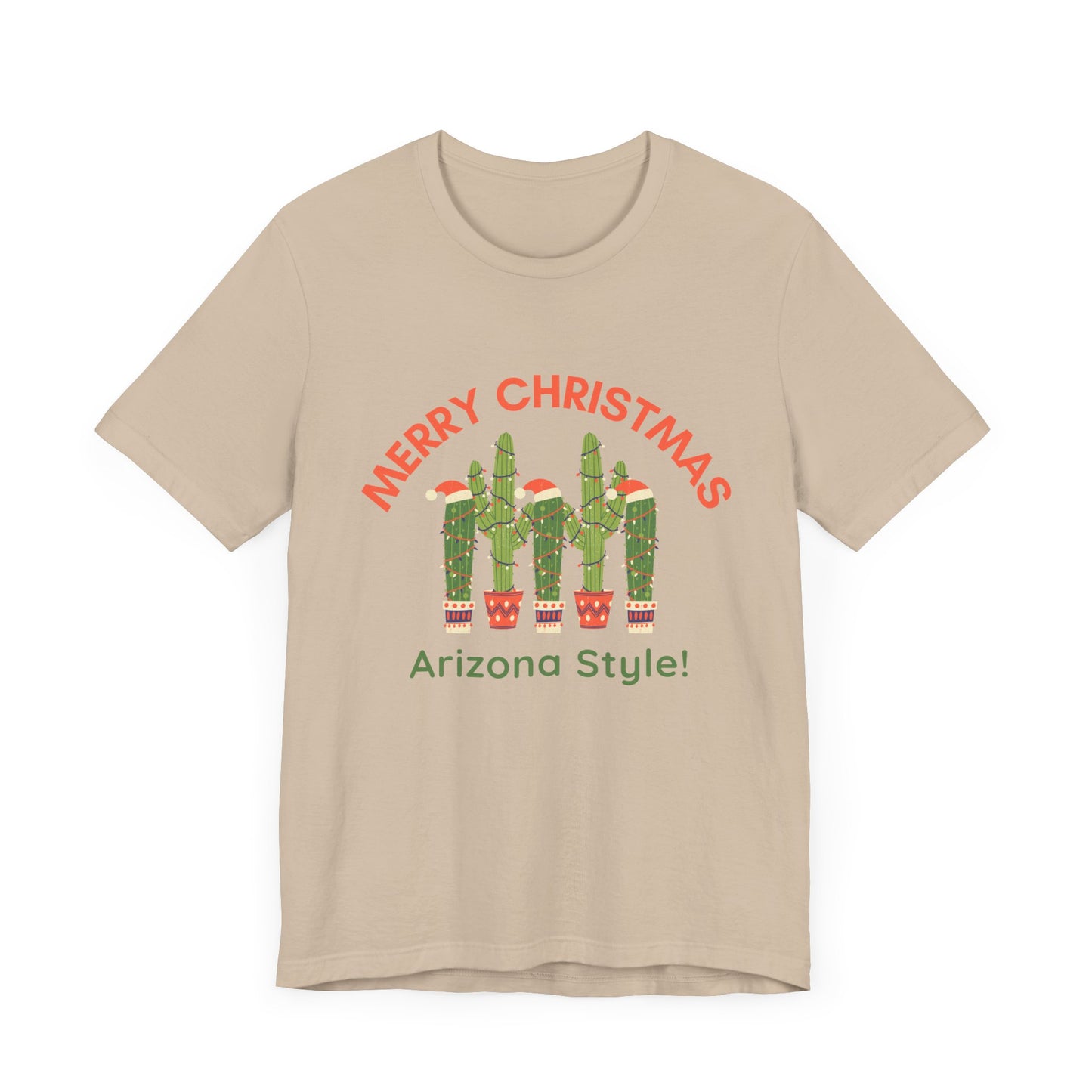 Arizona Decorated Saguaro Cactus for Christmas, Saguaro Cactus Decor, Cactus Lights, Santa Hat Cactus, Desert Cactus, Lit up Cactus Shirt
